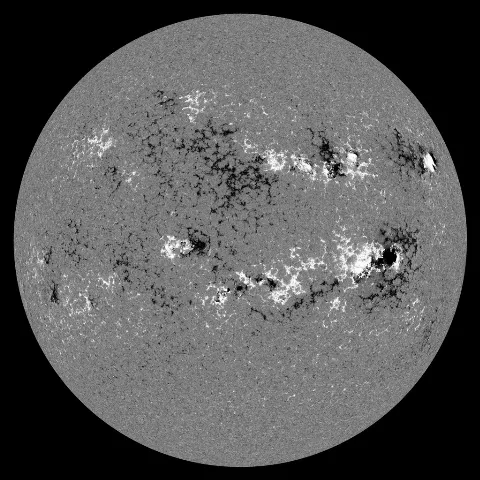 Image of Sun's magnetic field