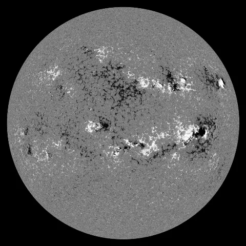 Image of Sun's magnetic field