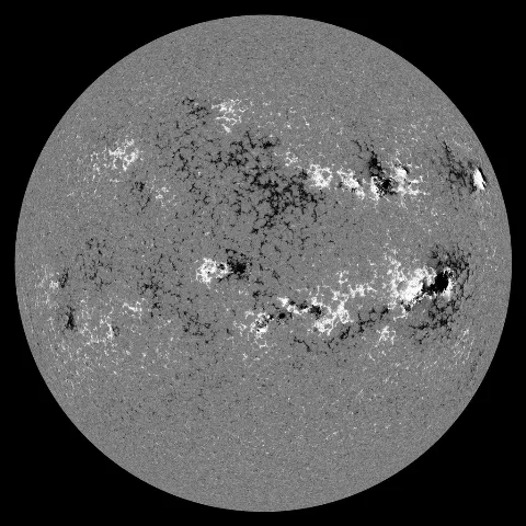 Image of Sun's magnetic field