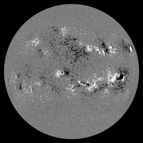 Image of Sun's magnetic field