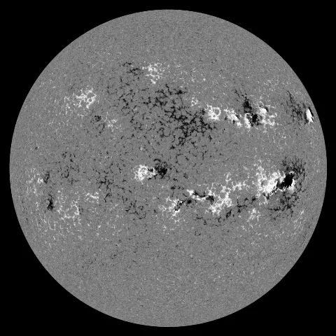 Image of Sun's magnetic field