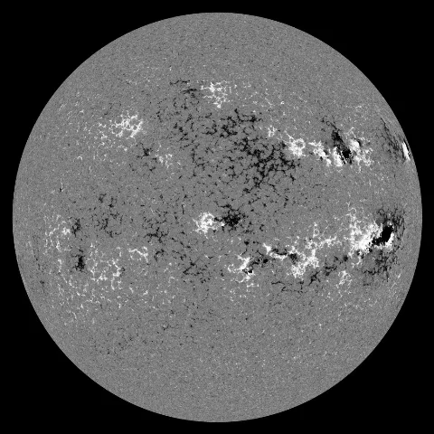 Image of Sun's magnetic field