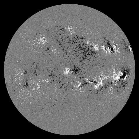 Image of Sun's magnetic field