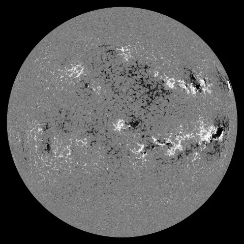 Image of Sun's magnetic field