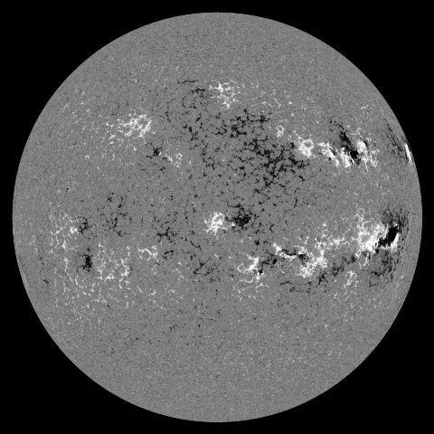 Image of Sun's magnetic field