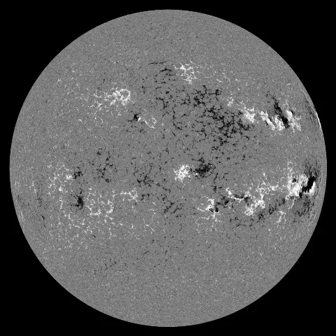 Image of Sun's magnetic field