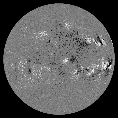 Image of Sun's magnetic field