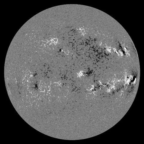 Image of Sun's magnetic field