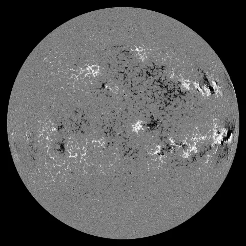 Image of Sun's magnetic field