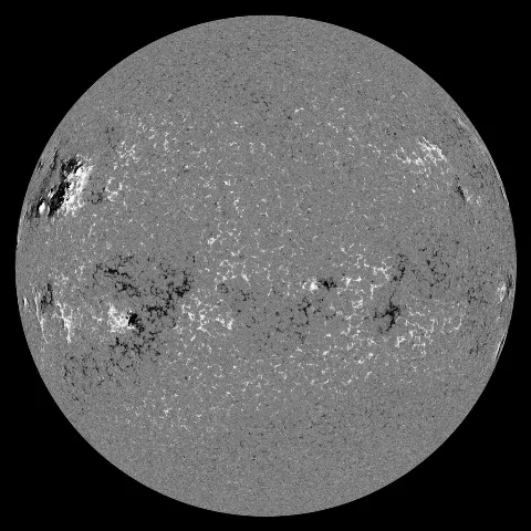 Image of Sun's magnetic field