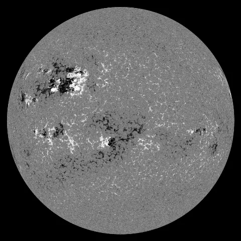 Image of Sun's magnetic field