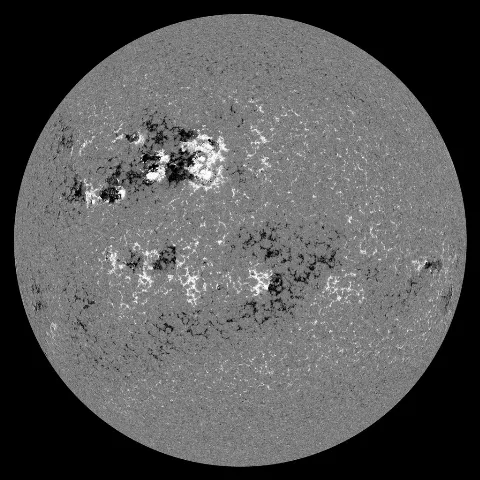 Image of Sun's magnetic field