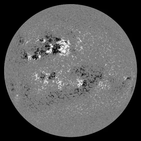 Image of Sun's magnetic field