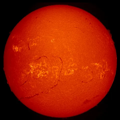 Image of Sun's chromosphere