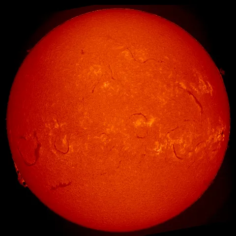 Image of Sun's chromosphere