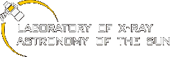 Logo laboratory of X-ray Astronomy of the Sun