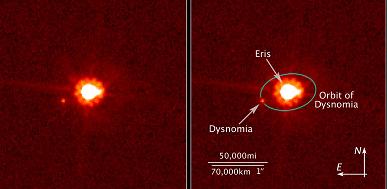Новости астрономии: Масса Эриды превосходит массу Плутона