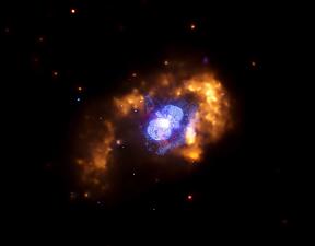 Новости астрономии: Chandra и Hubble сфотографировали остатки вспышки в Эта Киля